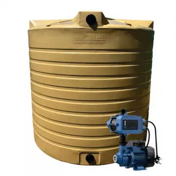 15 000l Water tank and 0.37kw Peripheral Econo Booster pump Combo