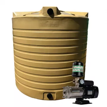 15 000l Water tank and 0.75 kw Intelli VSD Booster pump