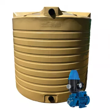 15 000l Water tank and 0.75kw Peripheral Water Pump & Controller