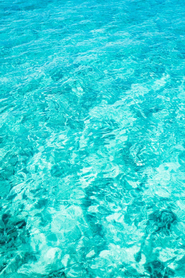clean water surface blue