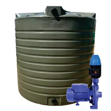 15 000l Water tank and 0.75kw Monoblock Water Pump & Controller