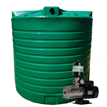 2500l Water tank and 1.5 kw Intelli VSD Booster pump