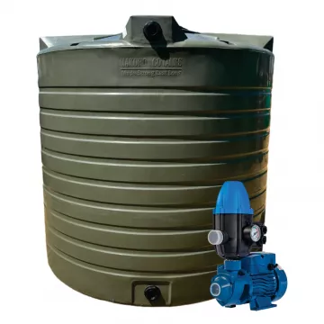 15 000l Water tank and 0.37kw Peripheral Water Pump & Controller